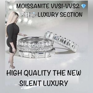 Moissanite Visually Appealing Luxury
Moissanite VVSF-1 & VVSF 2-AUTHENTIC